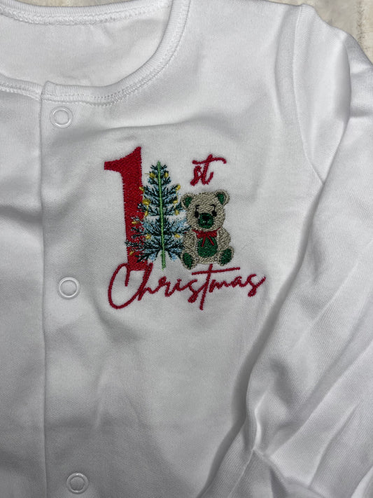 My 1st Christmas Baby Grow