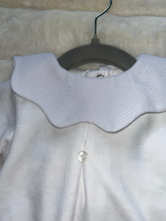 Boys Velour Two Piece Collared Set. - 1 Months