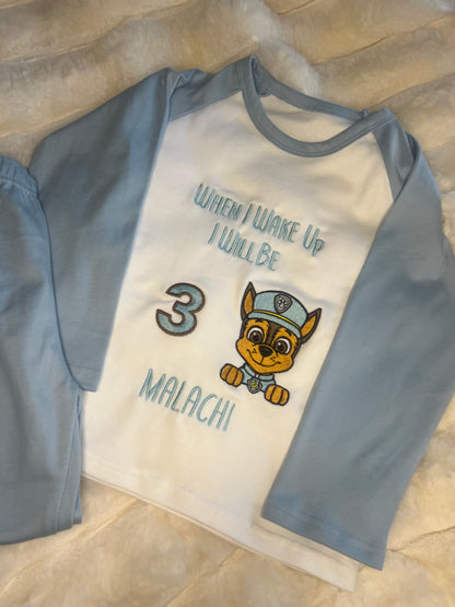 Personalised Birthday Pyjama’s
