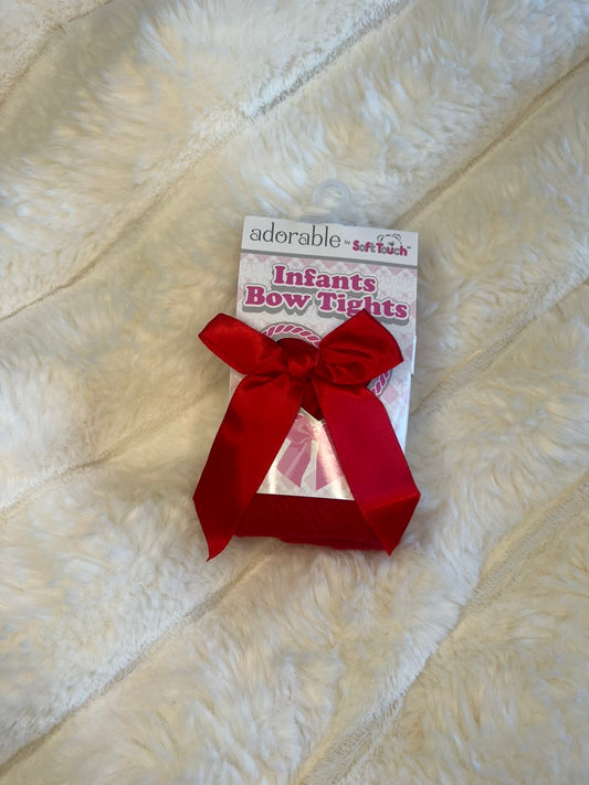 Red Bow Infant’s Tights 🎀