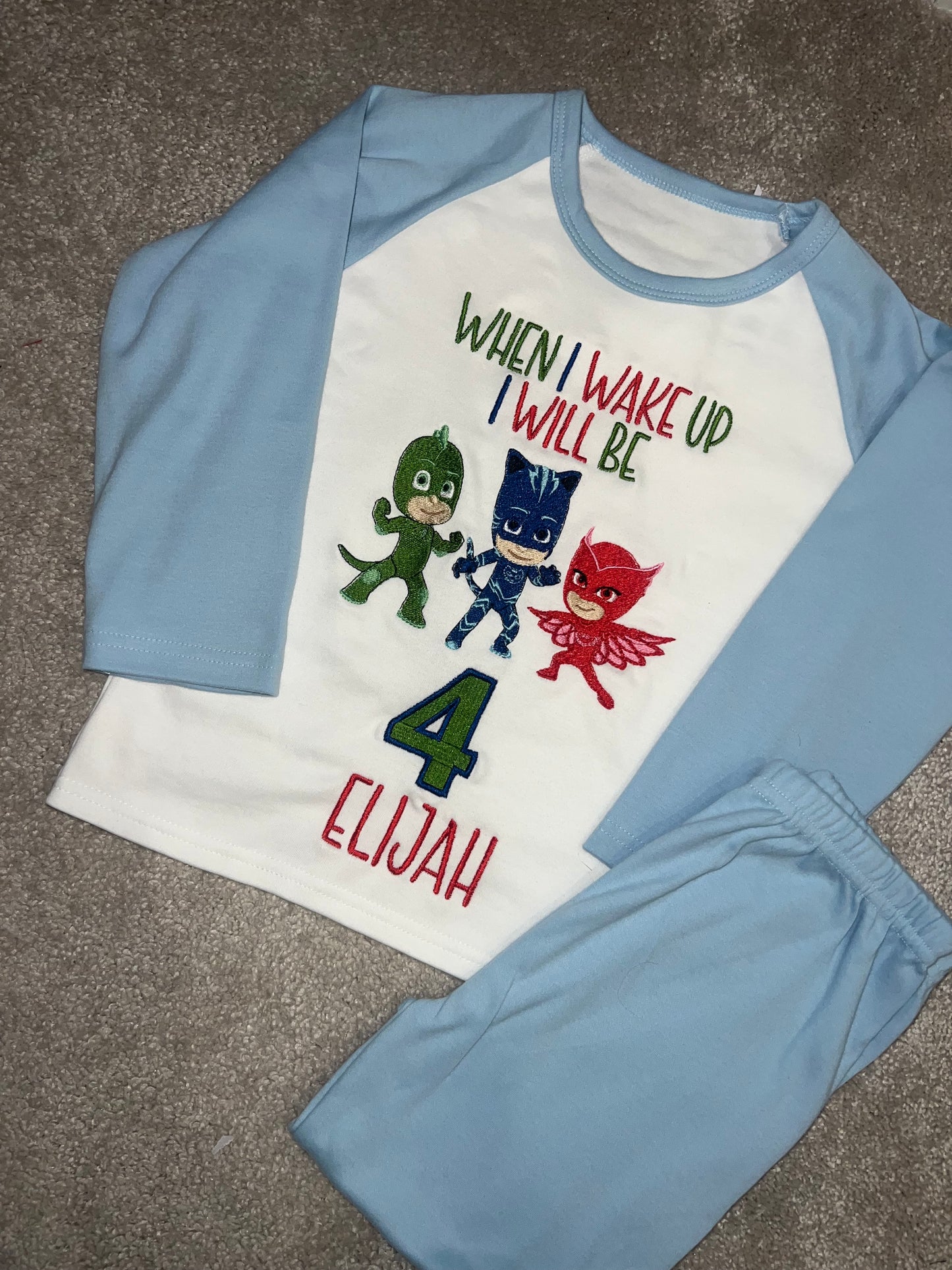 Personalised Birthday Pyjama’s