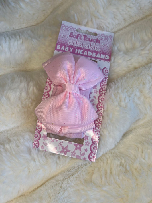 Pink Bow Headband 🎀