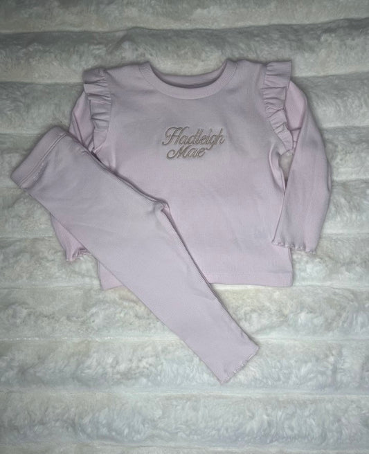 Ruffle Pink Loungewear