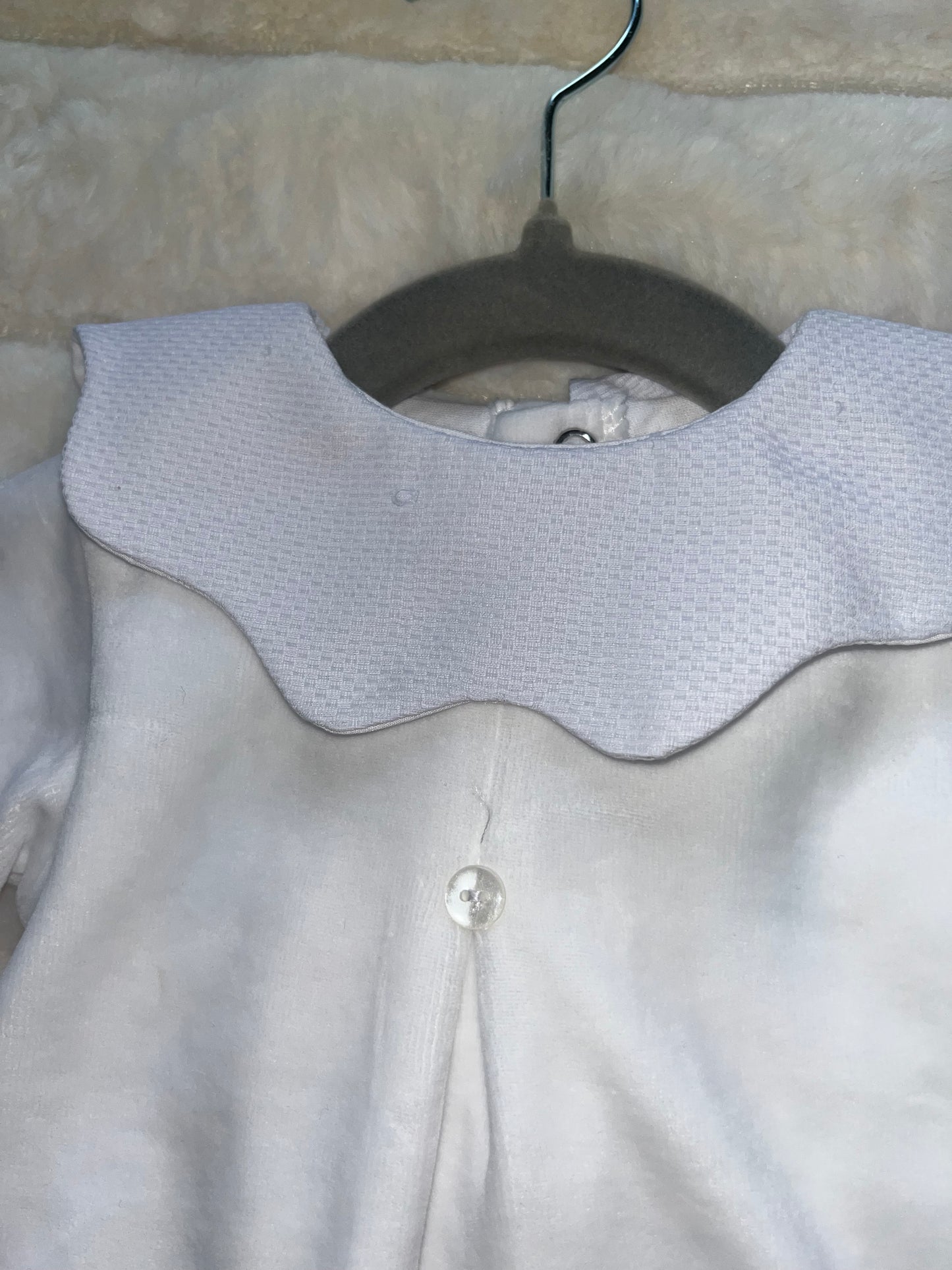 Boys Velour Two Piece Collared Set. - 1 Months