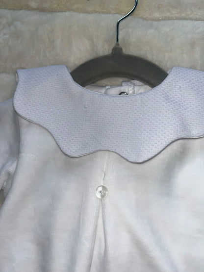 Boys Velour Two Piece Collared Set. - 1 Months