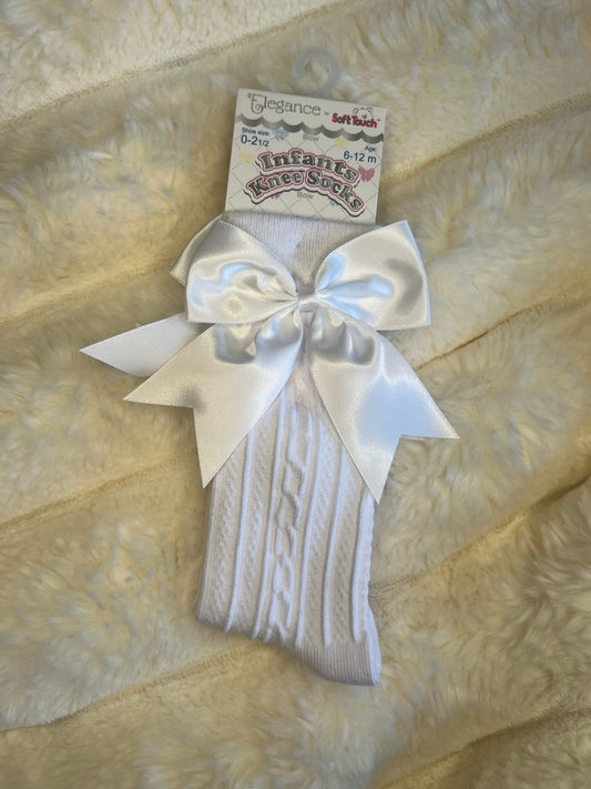 White Bow Socks 🎀